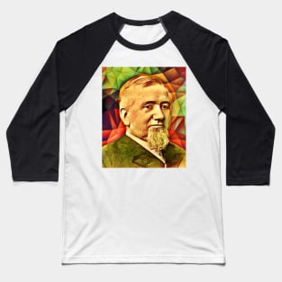 George Pullman Snow Portrait | George Pullman Artwork 15 Baseball T-Shirt